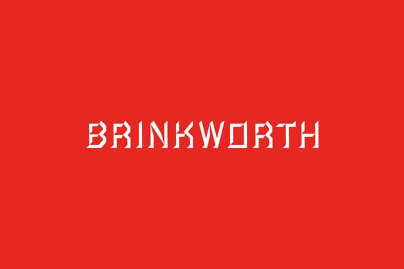 The word brinkworth presented by Contexture Group on a red background.